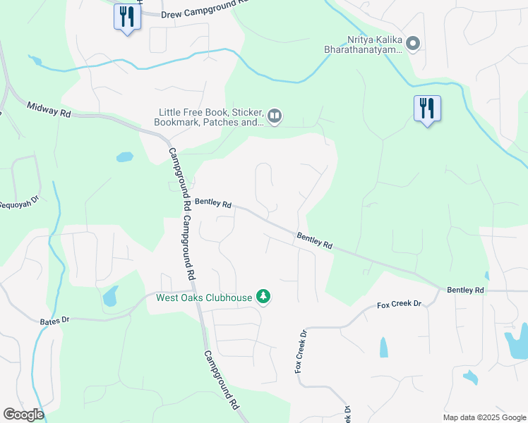 map of restaurants, bars, coffee shops, grocery stores, and more near 6515 Bentley Ridge Drive in Cumming
