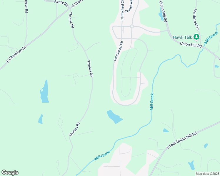 map of restaurants, bars, coffee shops, grocery stores, and more near 378 Carmichael Circle in Canton