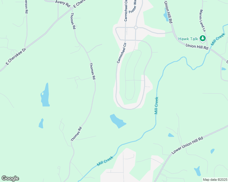 map of restaurants, bars, coffee shops, grocery stores, and more near 378 Carmichael Circle in Canton
