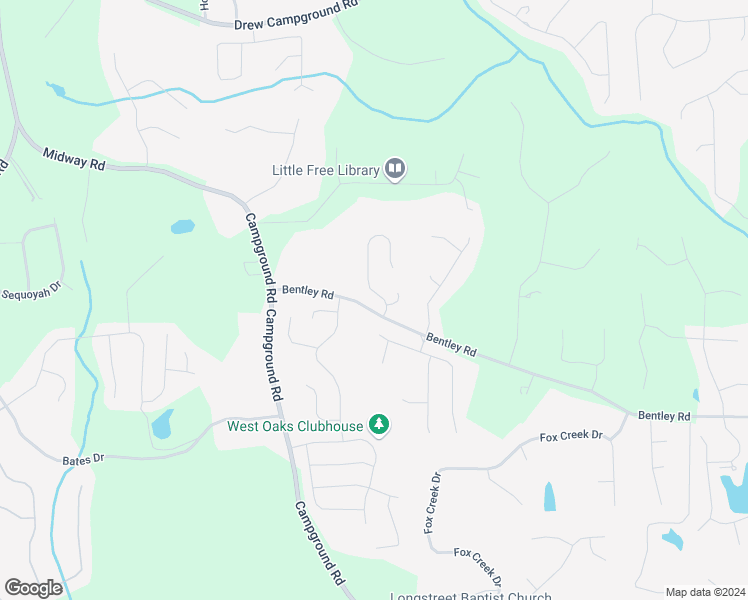 map of restaurants, bars, coffee shops, grocery stores, and more near 6525 Bentley Ridge Drive in Cumming