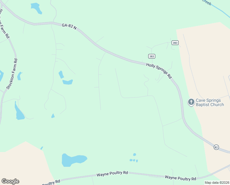 map of restaurants, bars, coffee shops, grocery stores, and more near 983 Ridgewood Drive in Pendergrass