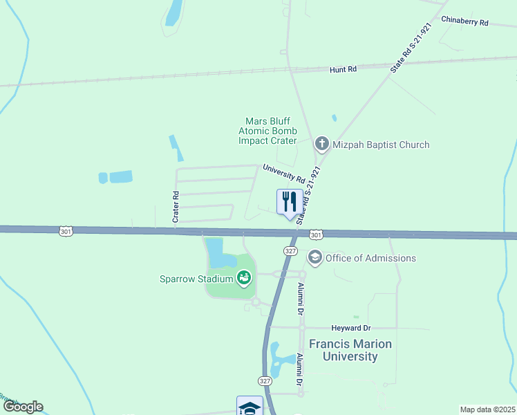 map of restaurants, bars, coffee shops, grocery stores, and more near 4711 Patriot Lane in Florence
