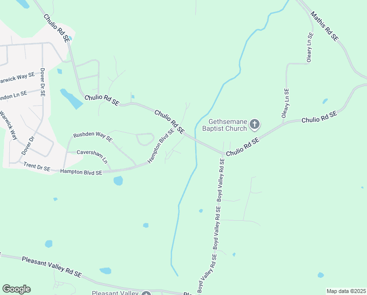 map of restaurants, bars, coffee shops, grocery stores, and more near 1168 Chulio Road Southeast in Rome