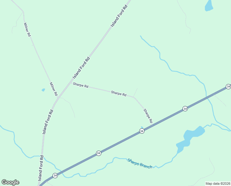 map of restaurants, bars, coffee shops, grocery stores, and more near Sharpe Road in Newberry County