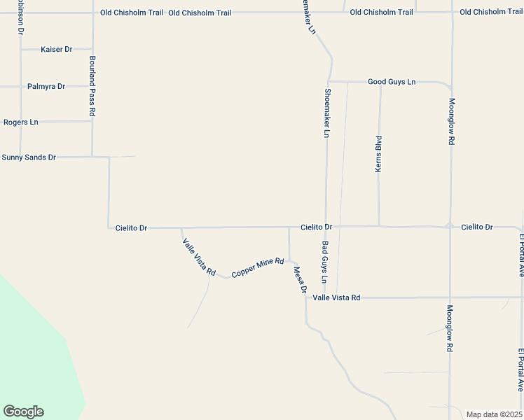 map of restaurants, bars, coffee shops, grocery stores, and more near 67770 Cielito Drive in Twentynine Palms