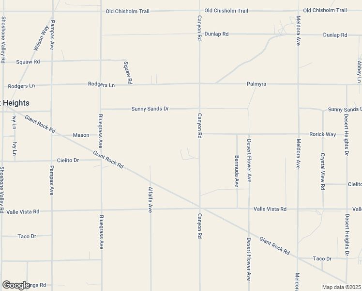 map of restaurants, bars, coffee shops, grocery stores, and more near 70424 Cielito in Twentynine Palms