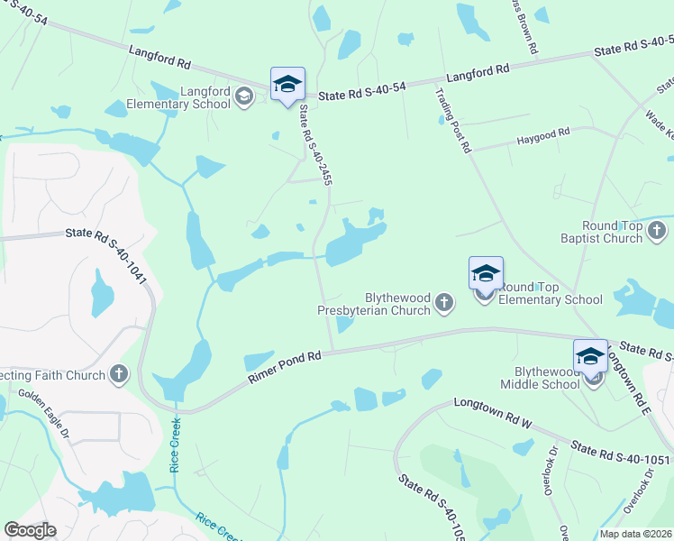 map of restaurants, bars, coffee shops, grocery stores, and more near 305 State Road S-40-2455 in Blythewood