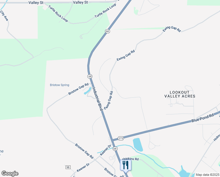 map of restaurants, bars, coffee shops, grocery stores, and more near 106 Bowman Drive in Leesburg