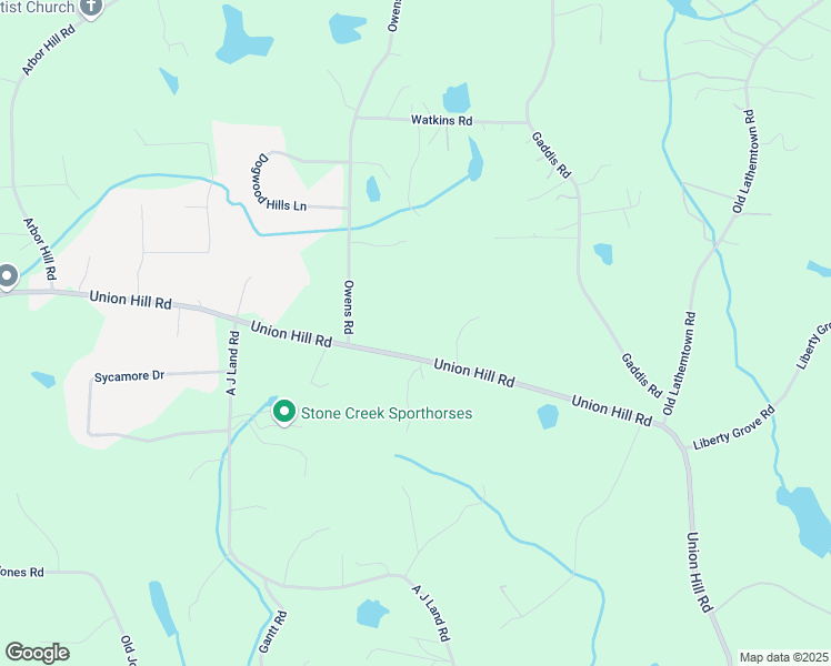 map of restaurants, bars, coffee shops, grocery stores, and more near 4504 Union Hill Rd in Canton