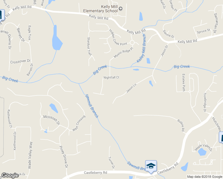 map of restaurants, bars, coffee shops, grocery stores, and more near 113 Jason Lane in Cumming