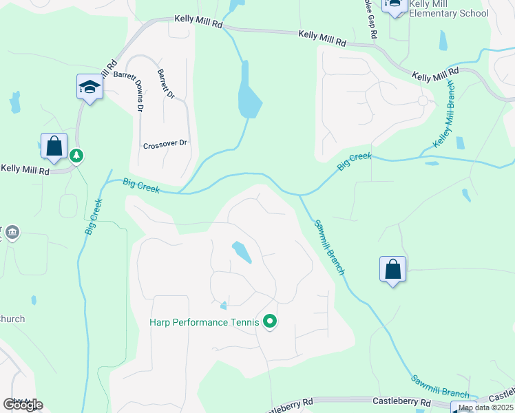 map of restaurants, bars, coffee shops, grocery stores, and more near 5420 Avonshire Lane in Cumming