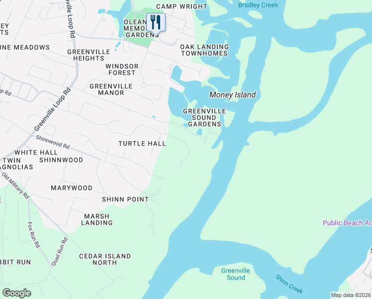 map of restaurants, bars, coffee shops, grocery stores, and more near 6424 Hawksbill Drive in Wilmington