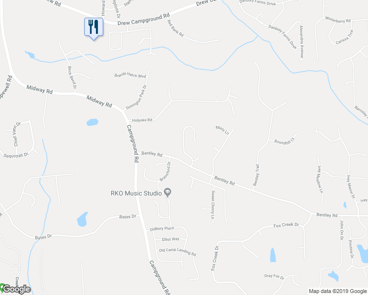 map of restaurants, bars, coffee shops, grocery stores, and more near 6565 Bentley Ridge Drive in Cumming