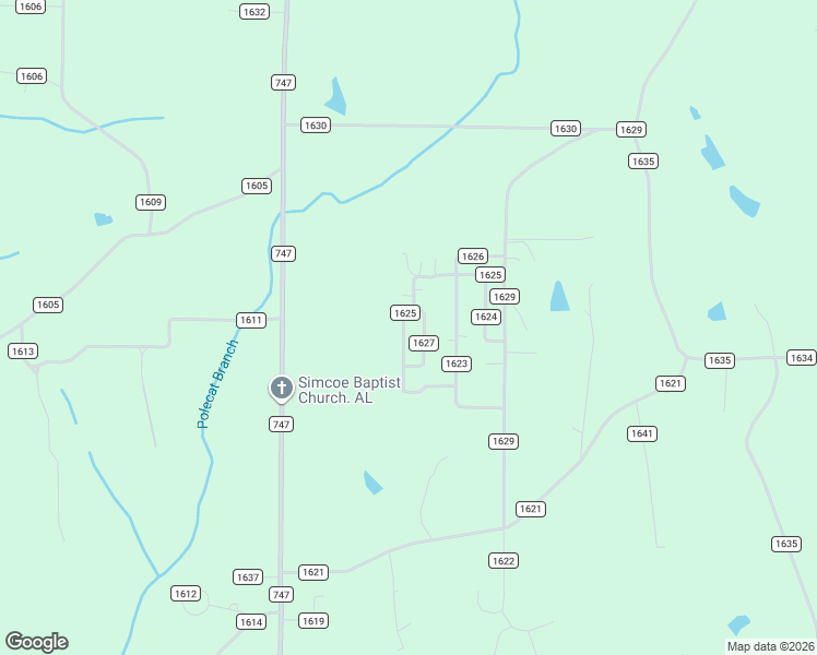map of restaurants, bars, coffee shops, grocery stores, and more near 509 County Road 1625 in Cullman