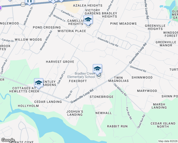 map of restaurants, bars, coffee shops, grocery stores, and more near 322 Kingston Road in Wilmington