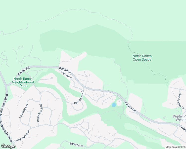 map of restaurants, bars, coffee shops, grocery stores, and more near 4774 Golf Course Drive in Westlake Village