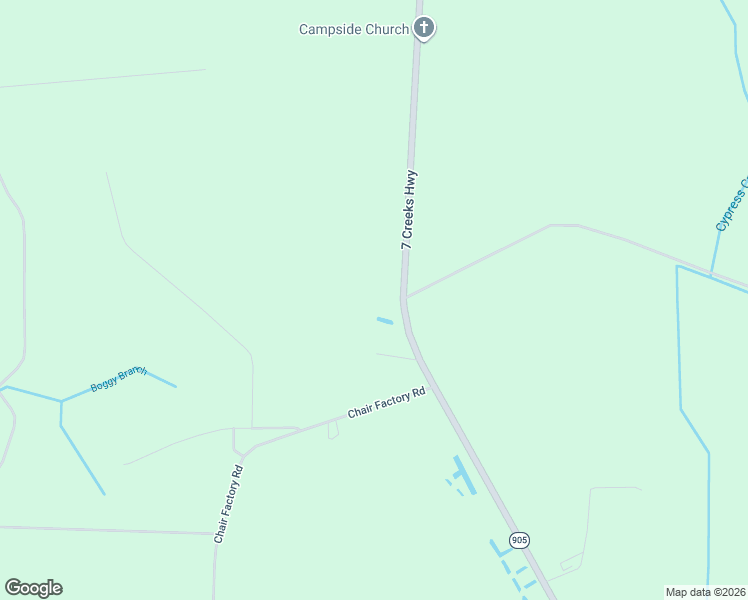 map of restaurants, bars, coffee shops, grocery stores, and more near 2868 7 Creeks Highway in Whiteville