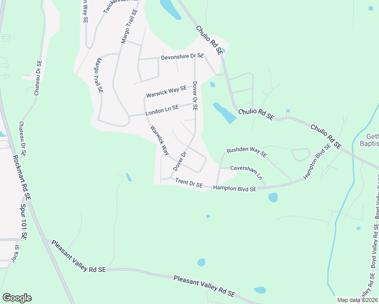 map of restaurants, bars, coffee shops, grocery stores, and more near 37 Dover Drive Southeast in Rome