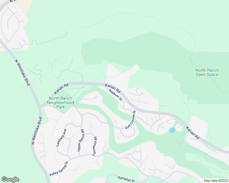 map of restaurants, bars, coffee shops, grocery stores, and more near 4525 Rayburn Street in Westlake Village