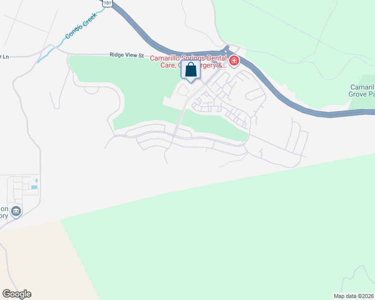 map of restaurants, bars, coffee shops, grocery stores, and more near 6098 Gitana Avenue in Camarillo