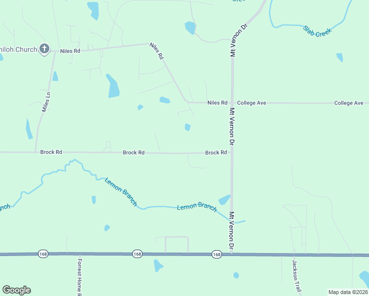 map of restaurants, bars, coffee shops, grocery stores, and more near 282 Brock Road in Boaz