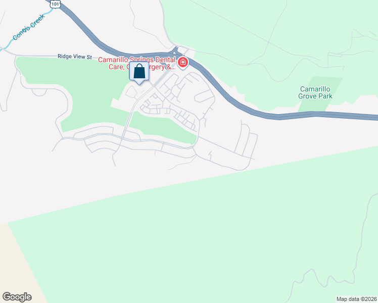 map of restaurants, bars, coffee shops, grocery stores, and more near 6358 Irena Ave in Camarillo