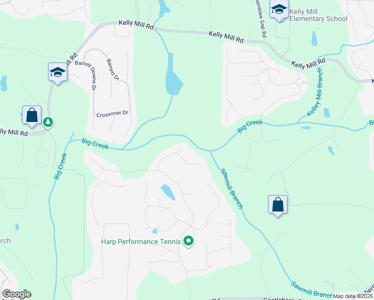 map of restaurants, bars, coffee shops, grocery stores, and more near 5420 Edinbourgh Court in Cumming