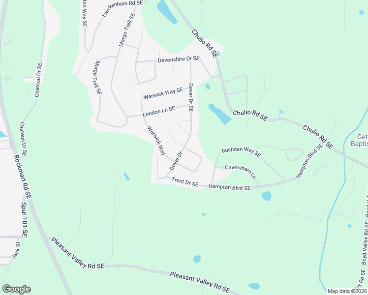 map of restaurants, bars, coffee shops, grocery stores, and more near 37 Dover Drive Southeast in Rome