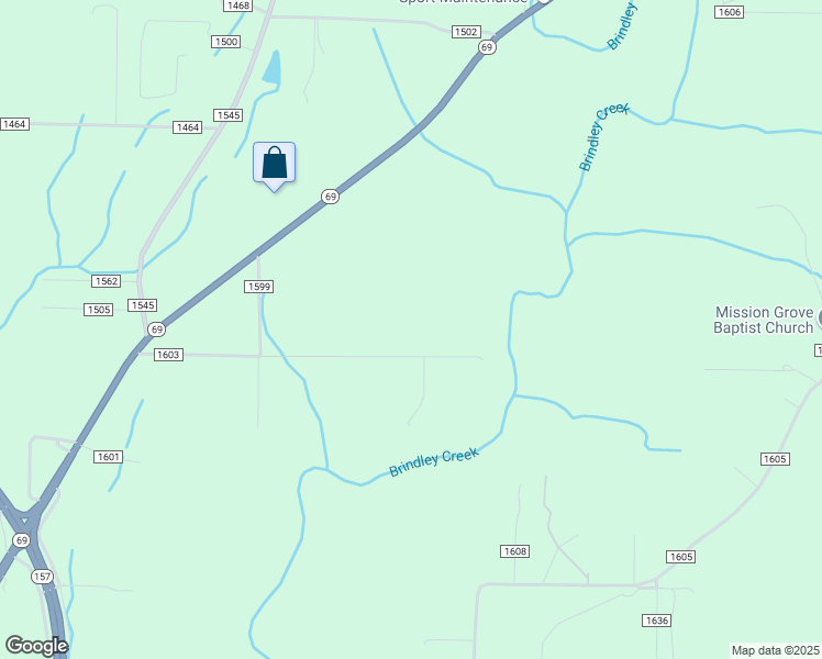 map of restaurants, bars, coffee shops, grocery stores, and more near 675 County Road 1603 in Cullman