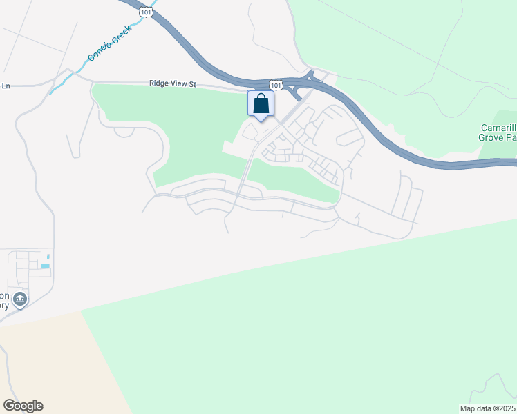 map of restaurants, bars, coffee shops, grocery stores, and more near 6091 Gitana Avenue in Camarillo