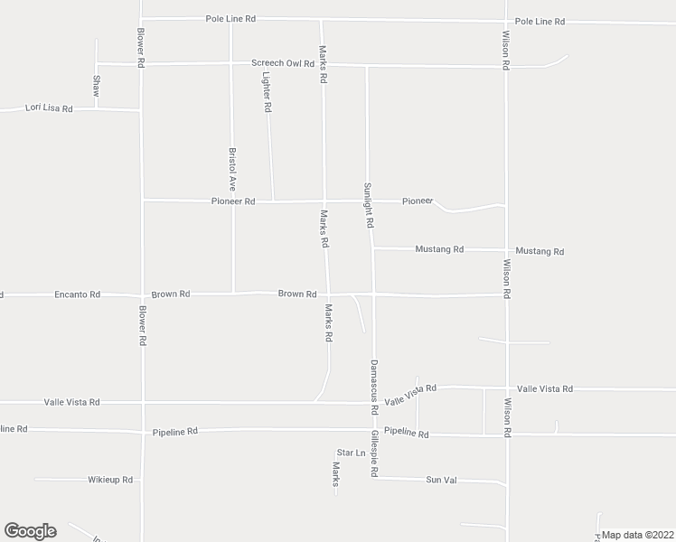 map of restaurants, bars, coffee shops, grocery stores, and more near 80918 Brown Road in Twentynine Palms