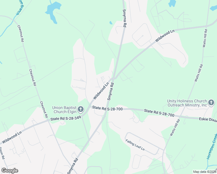 map of restaurants, bars, coffee shops, grocery stores, and more near 1361 Smyrna Road in Elgin