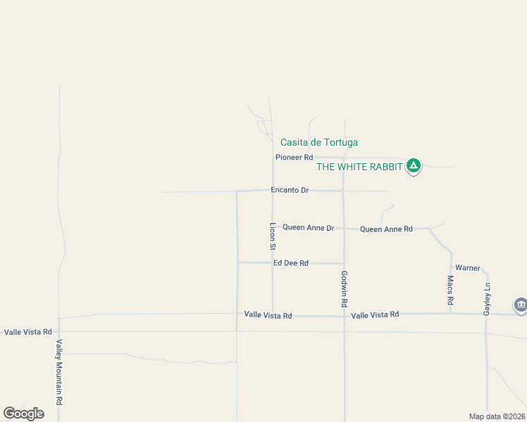 map of restaurants, bars, coffee shops, grocery stores, and more near 79060 Encanto Drive in Twentynine Palms