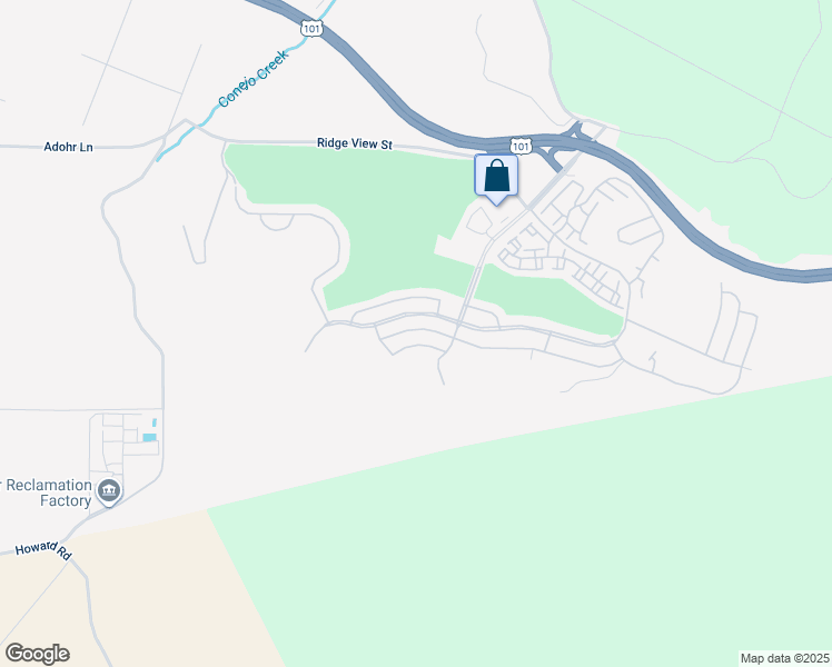 map of restaurants, bars, coffee shops, grocery stores, and more near 18 Gitana Avenue in Camarillo