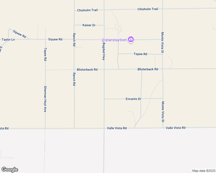 map of restaurants, bars, coffee shops, grocery stores, and more near Bagdad Highway in Twentynine Palms