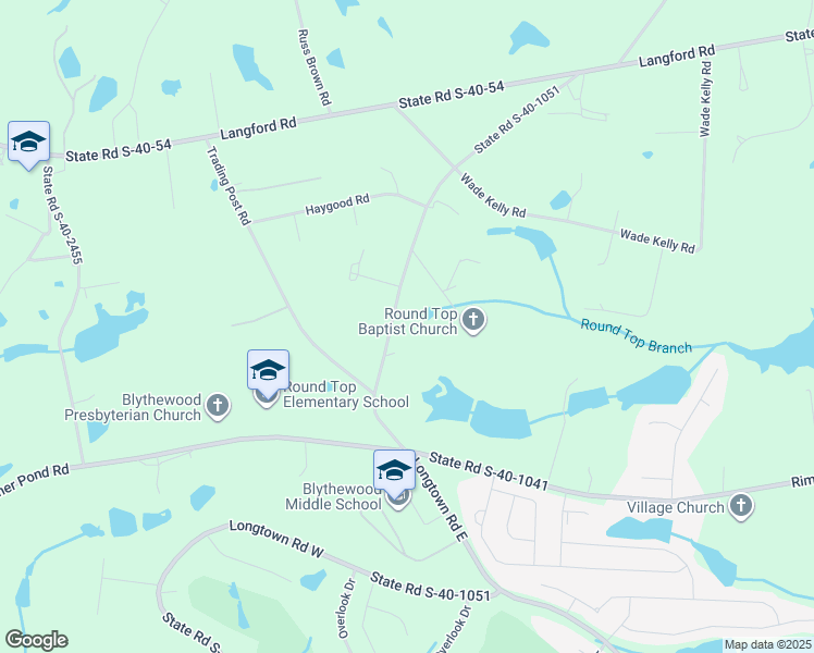 map of restaurants, bars, coffee shops, grocery stores, and more near 1046 Round Top Church Road in Blythewood