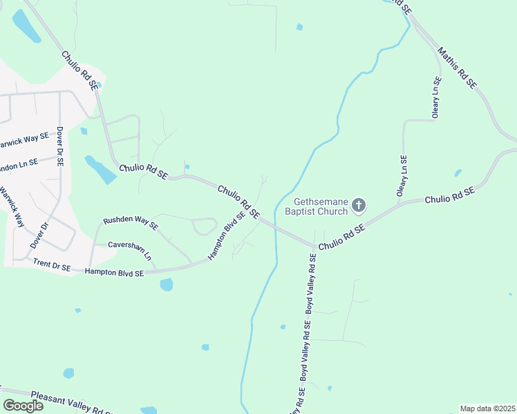map of restaurants, bars, coffee shops, grocery stores, and more near 1141 Chulio Road Southeast in Rome