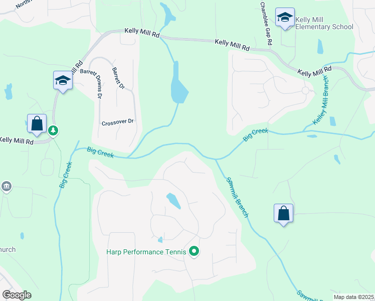 map of restaurants, bars, coffee shops, grocery stores, and more near 5425 Edinbourgh Court in Cumming