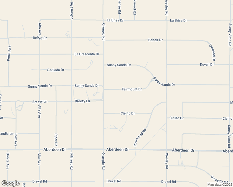 map of restaurants, bars, coffee shops, grocery stores, and more near Fairmount Drive in San Bernardino County