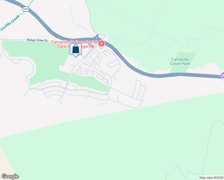 map of restaurants, bars, coffee shops, grocery stores, and more near 6378 Lada Avenue in Camarillo