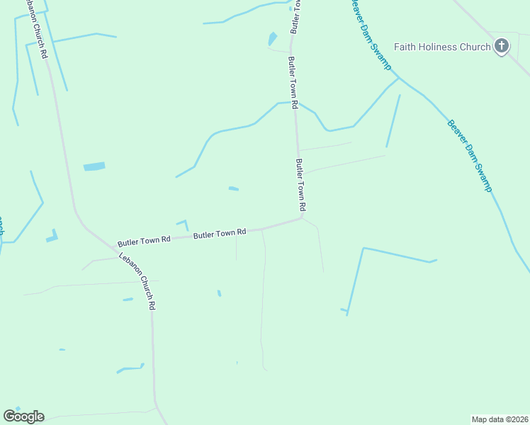 map of restaurants, bars, coffee shops, grocery stores, and more near 557 Butler Town Road in Clarendon