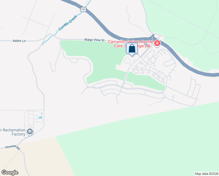 map of restaurants, bars, coffee shops, grocery stores, and more near 21 Gitana Avenue in Camarillo
