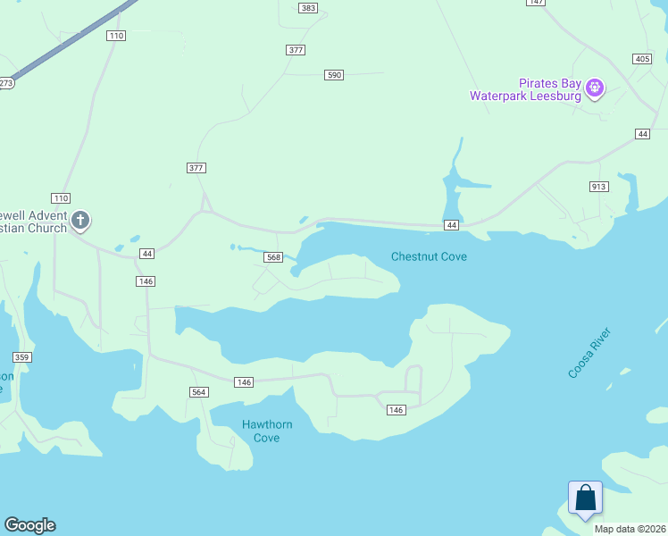 map of restaurants, bars, coffee shops, grocery stores, and more near 345 County Road 568 in Leesburg