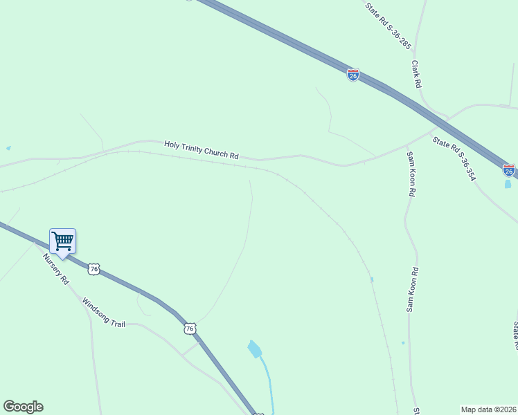 map of restaurants, bars, coffee shops, grocery stores, and more near 1788 Holy Trinity Church Road in Little Mountain