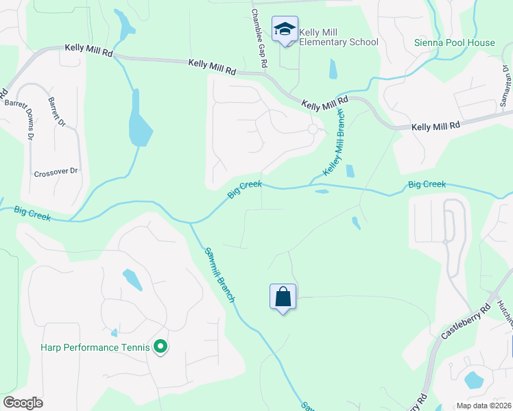 map of restaurants, bars, coffee shops, grocery stores, and more near 1585 Nightfall Court in Cumming
