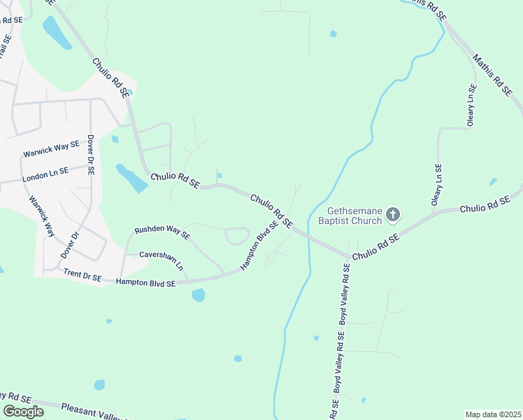 map of restaurants, bars, coffee shops, grocery stores, and more near 1078 Chulio Road Southeast in Rome