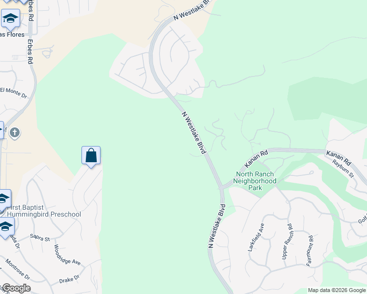 map of restaurants, bars, coffee shops, grocery stores, and more near 3855 Brunston Court in Westlake Village