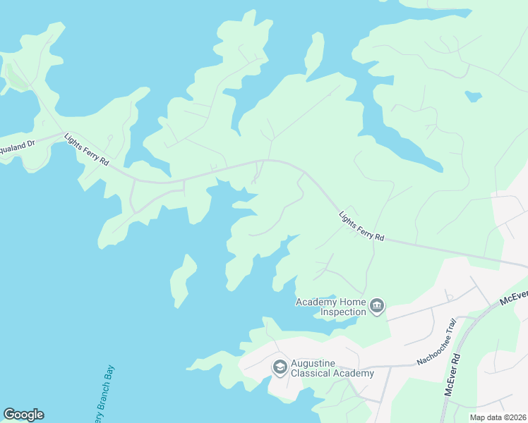 map of restaurants, bars, coffee shops, grocery stores, and more near 6446 Ford Road in Flowery Branch