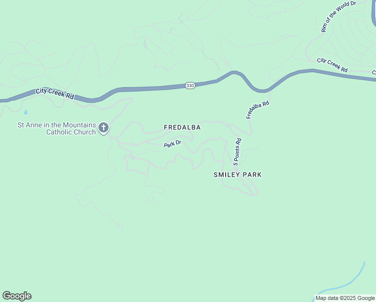 map of restaurants, bars, coffee shops, grocery stores, and more near 72 Park Drive in Running Springs