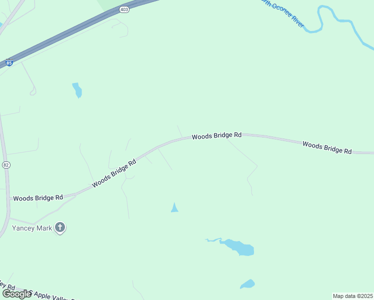 map of restaurants, bars, coffee shops, grocery stores, and more near 3531 Woods Bridge Road in Commerce